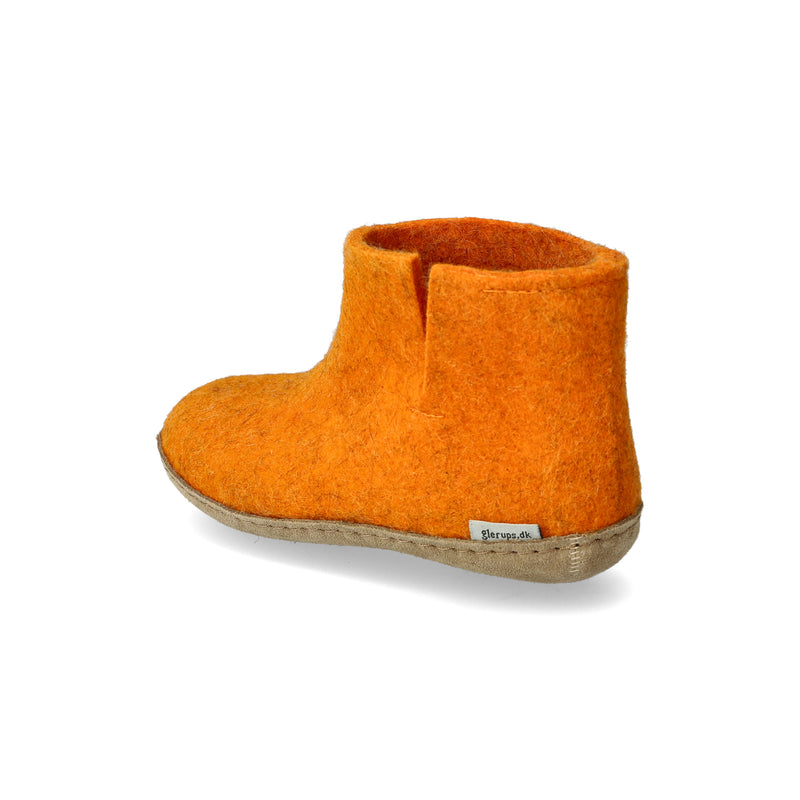 glerups Boot junior Boot with leather sole Orange