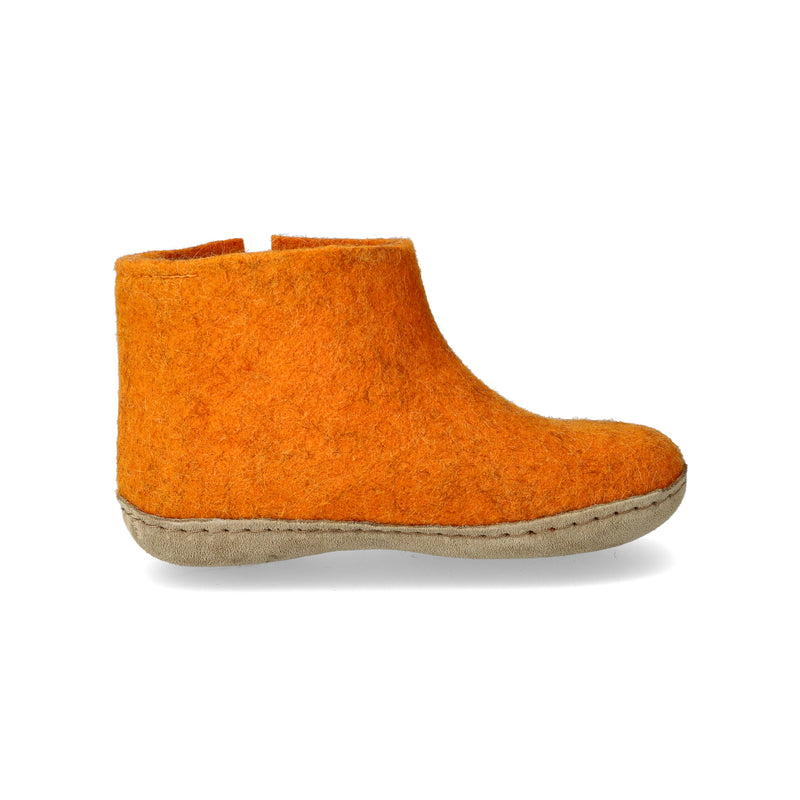 glerups Boot junior Boot with leather sole Orange