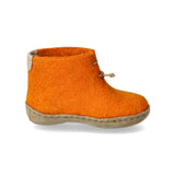 glerups Boot kids Boot with leather sole Orange