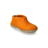 glerups Shoe kids Shoe with leather sole Orange